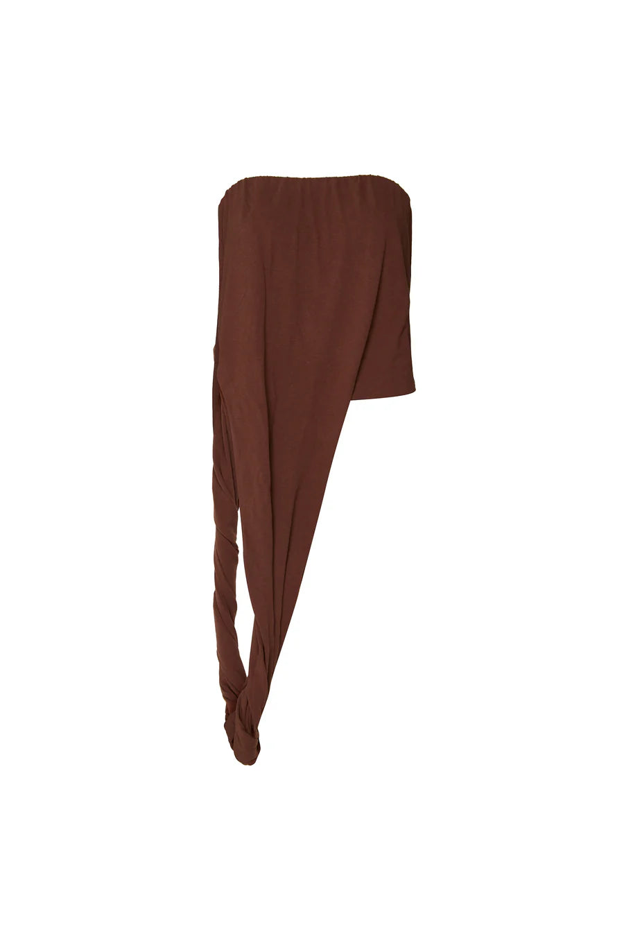 BLUSA TOMARA QUE CAIA BARRA TORCIDA MARROM TIG
