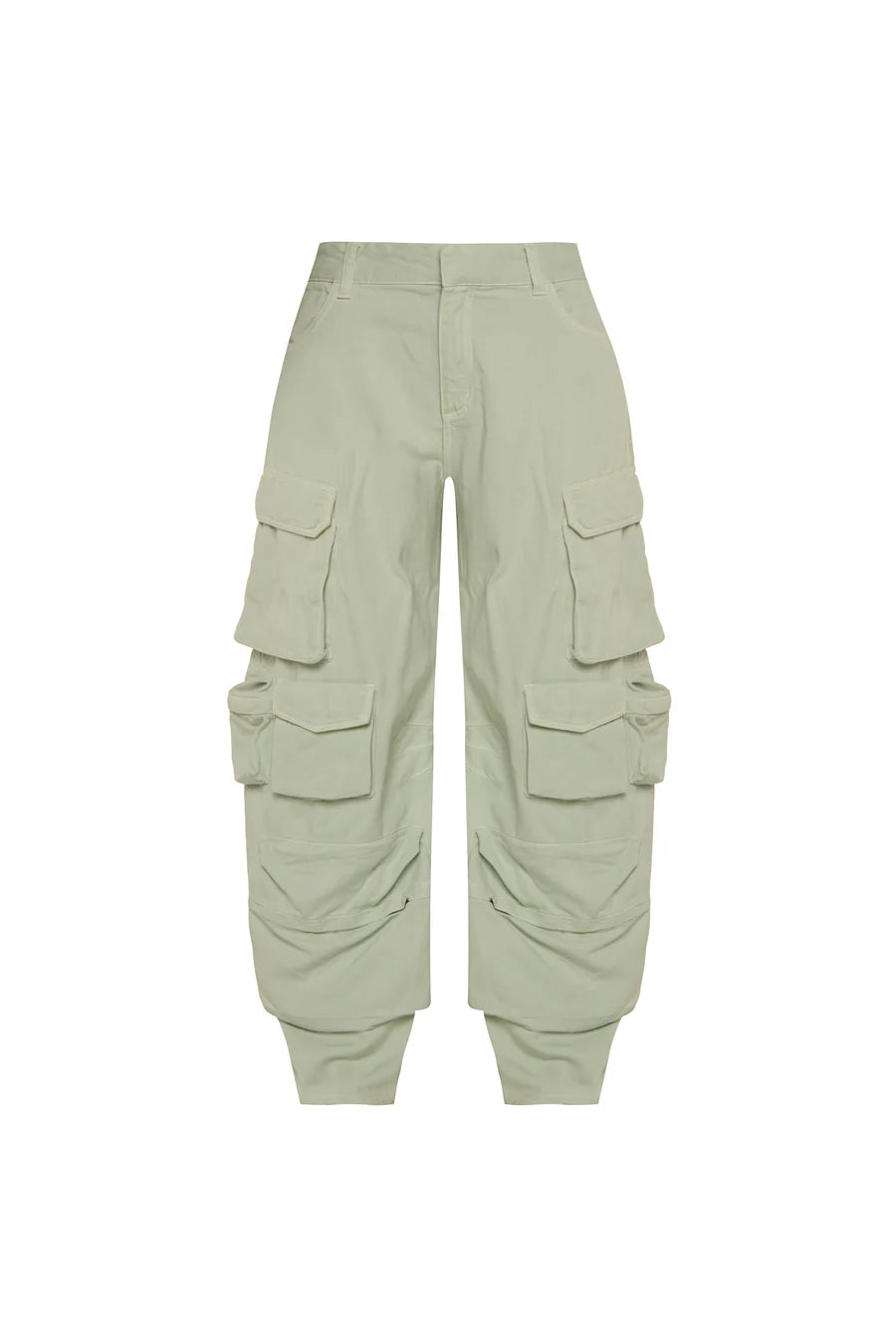 CALÇA CARGO MÚLTIPLOS BOLSOS SARJA VERDE TIG