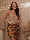 Maiô Celina Lurex camelo Triya