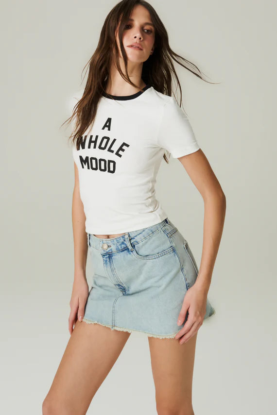 MINI SAIA JEANS CLARO HOODMOOD