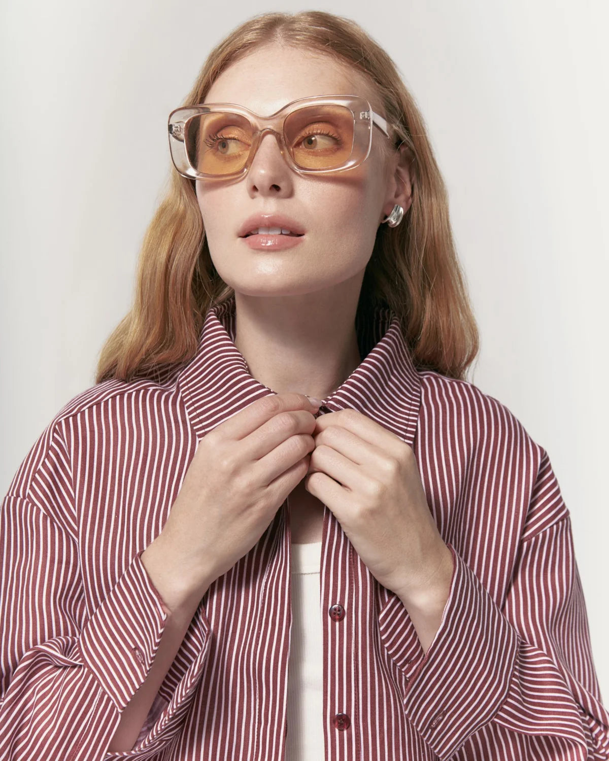 Camisa Linho Fresh Linen Cherry Stripes Camys