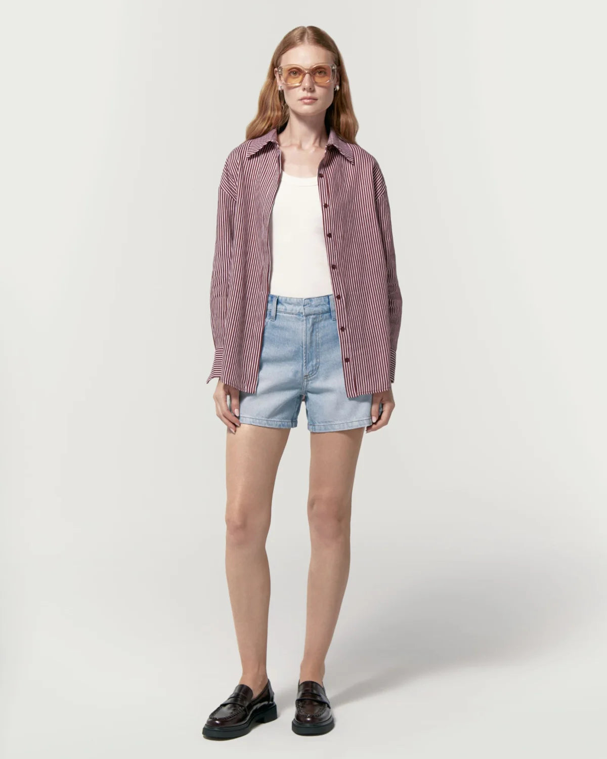 Camisa Linho Fresh Linen Cherry Stripes Camys