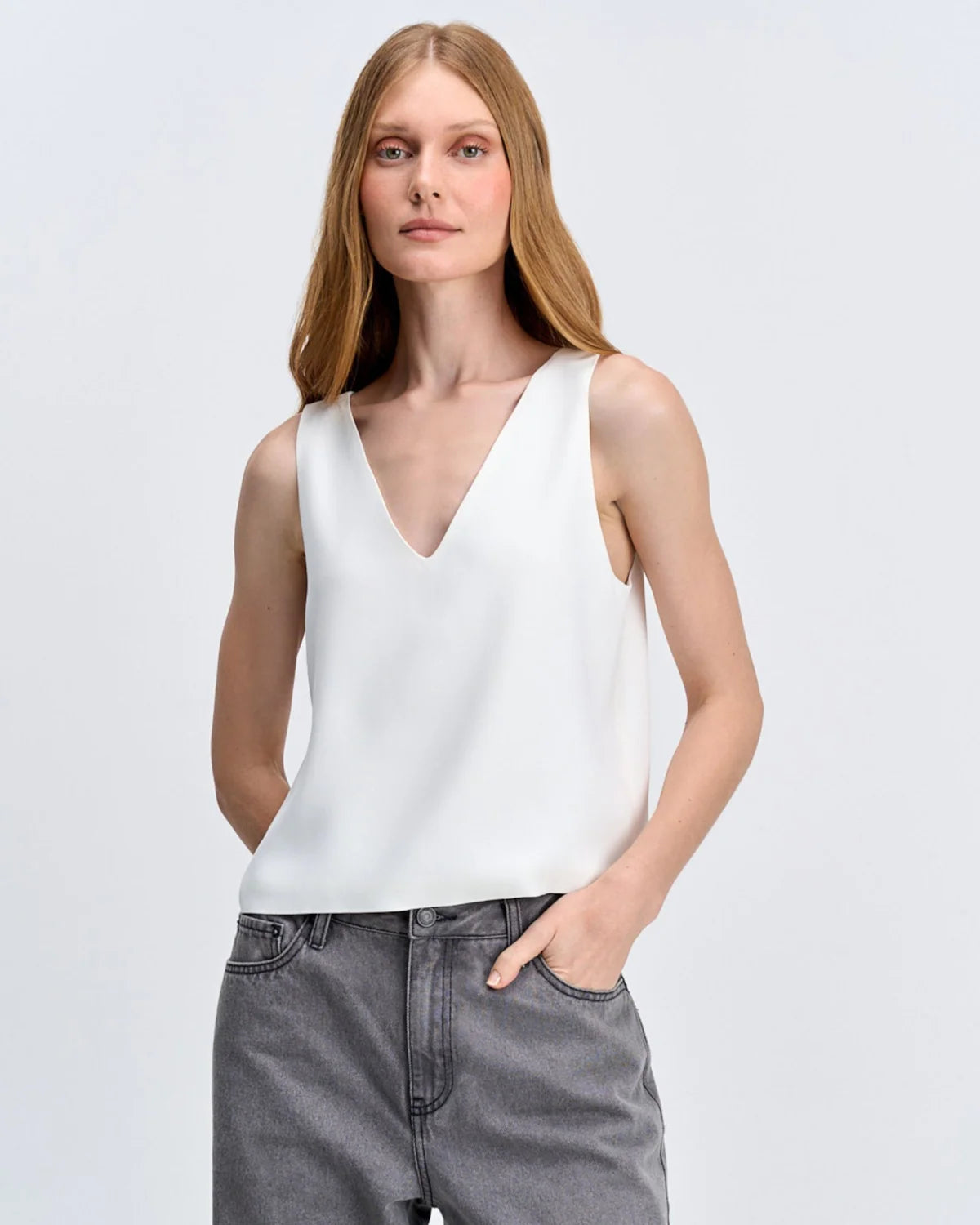 Regata Duo Alfaiataria Crepe Patou Off White CAMYS