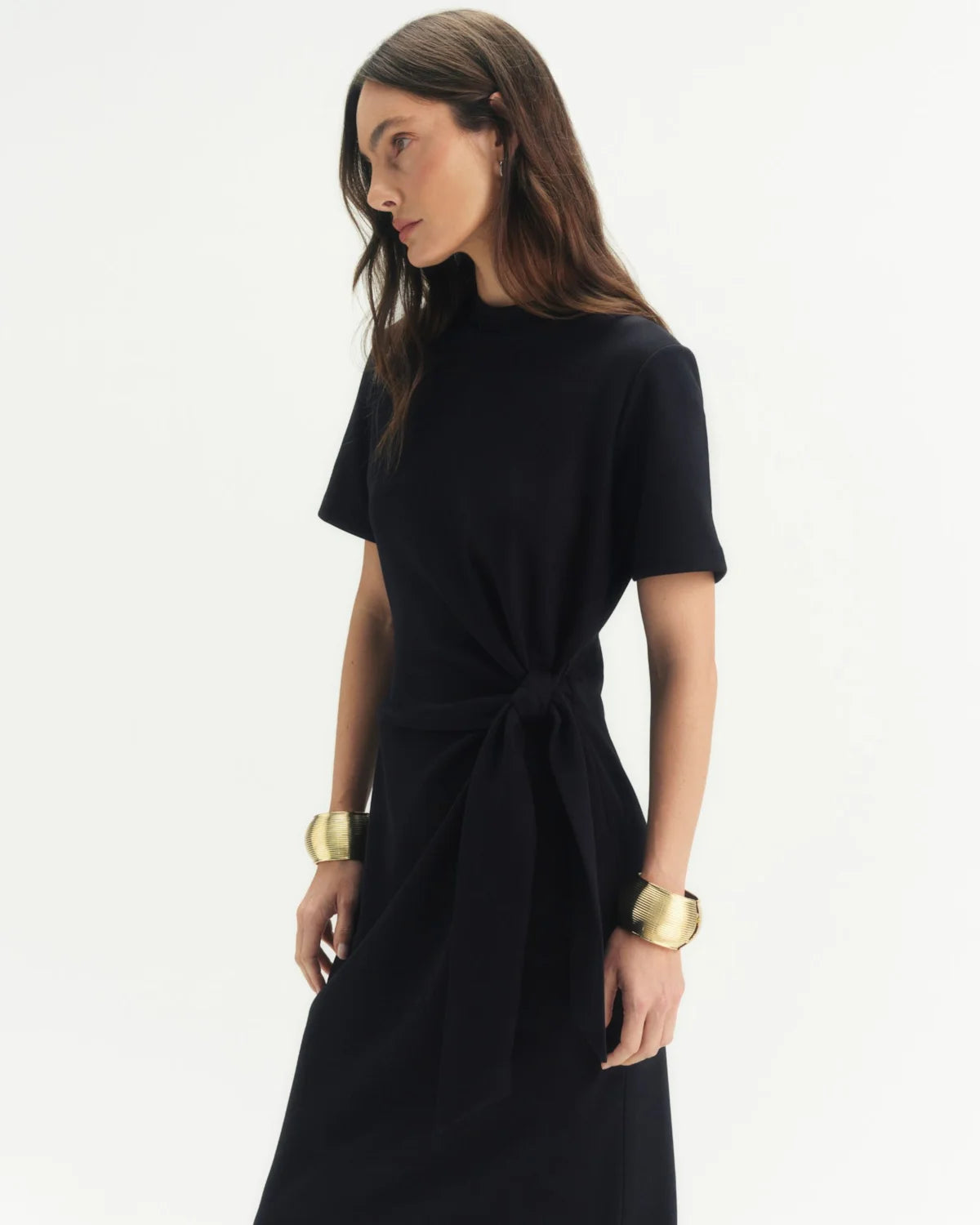 Vestido Midi Flow Preto CAMYS