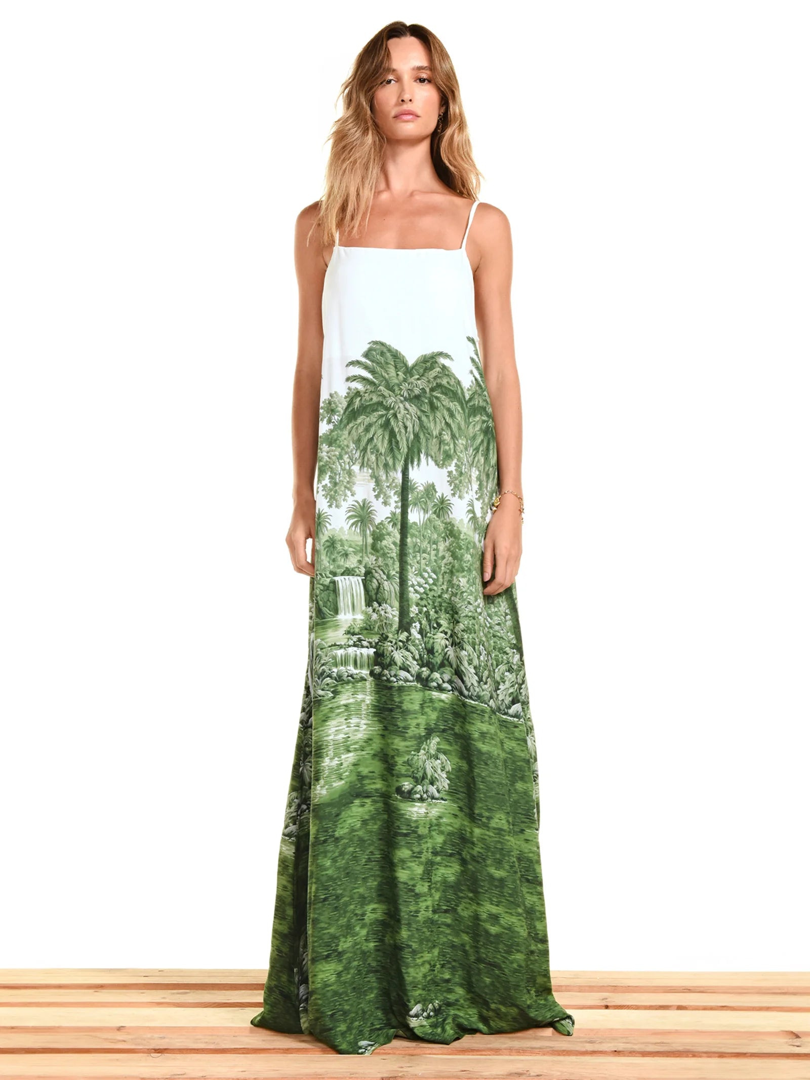 Vestido Longo Mata Verde Triya