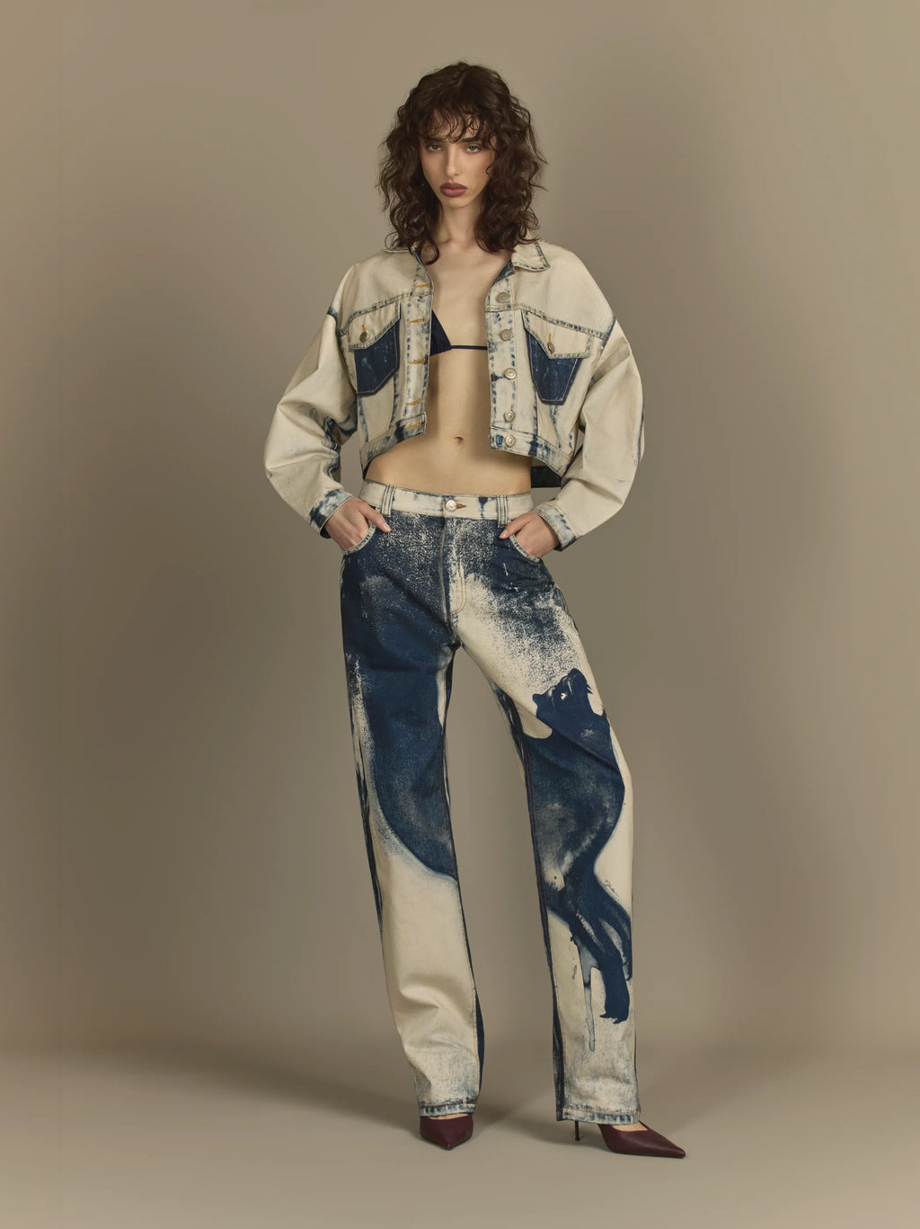 CALÇA RETA PANTERA WASHED BLUE YUKIO