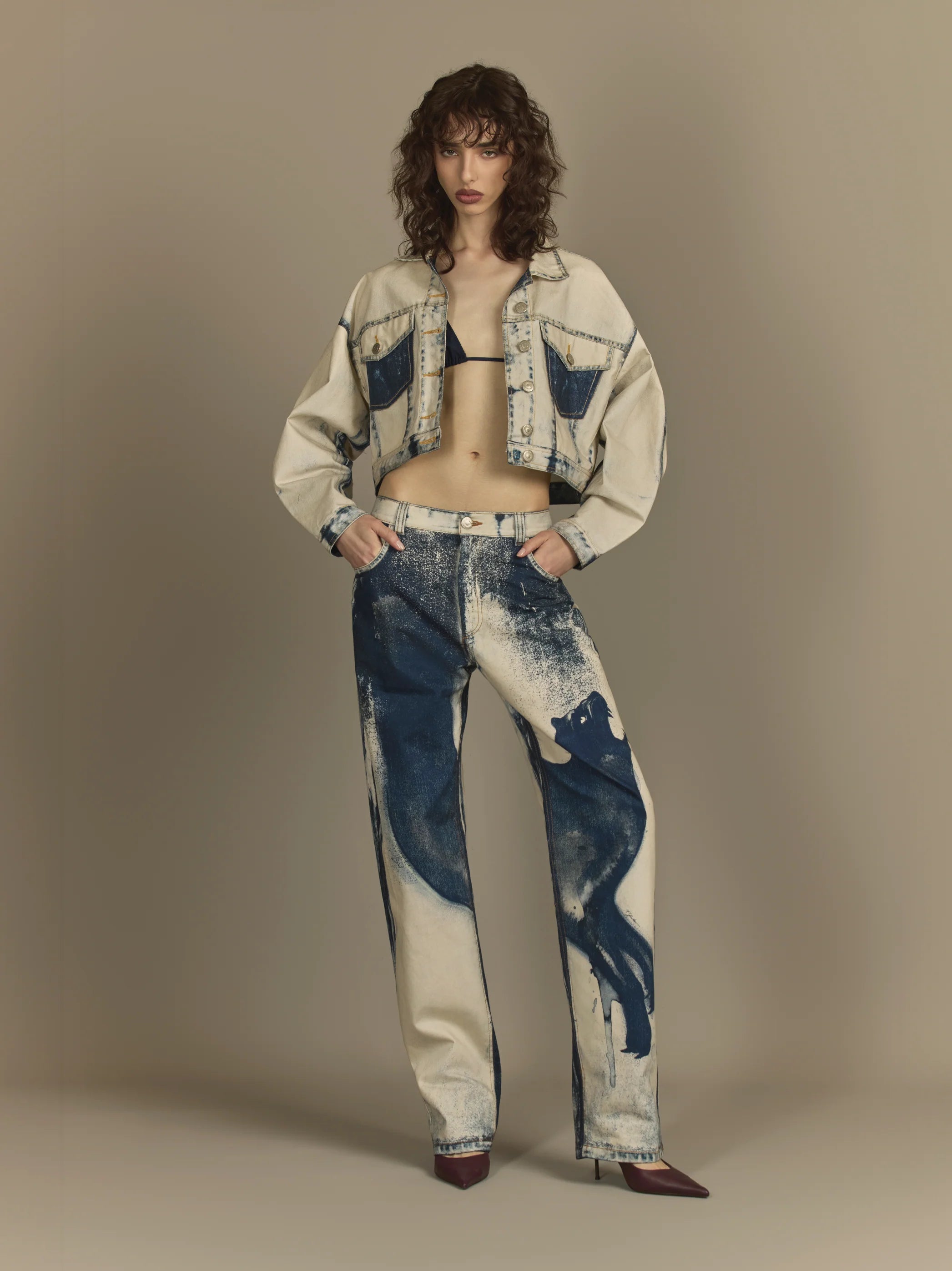 CALÇA RETA PANTERA WASHED BLUE YUKIO