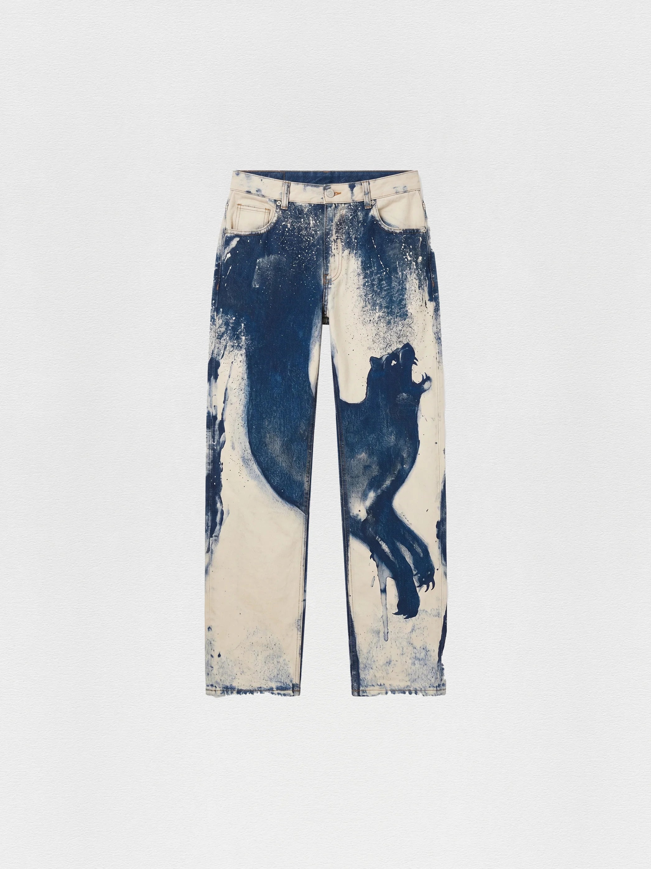 CALÇA RETA PANTERA WASHED BLUE YUKIO