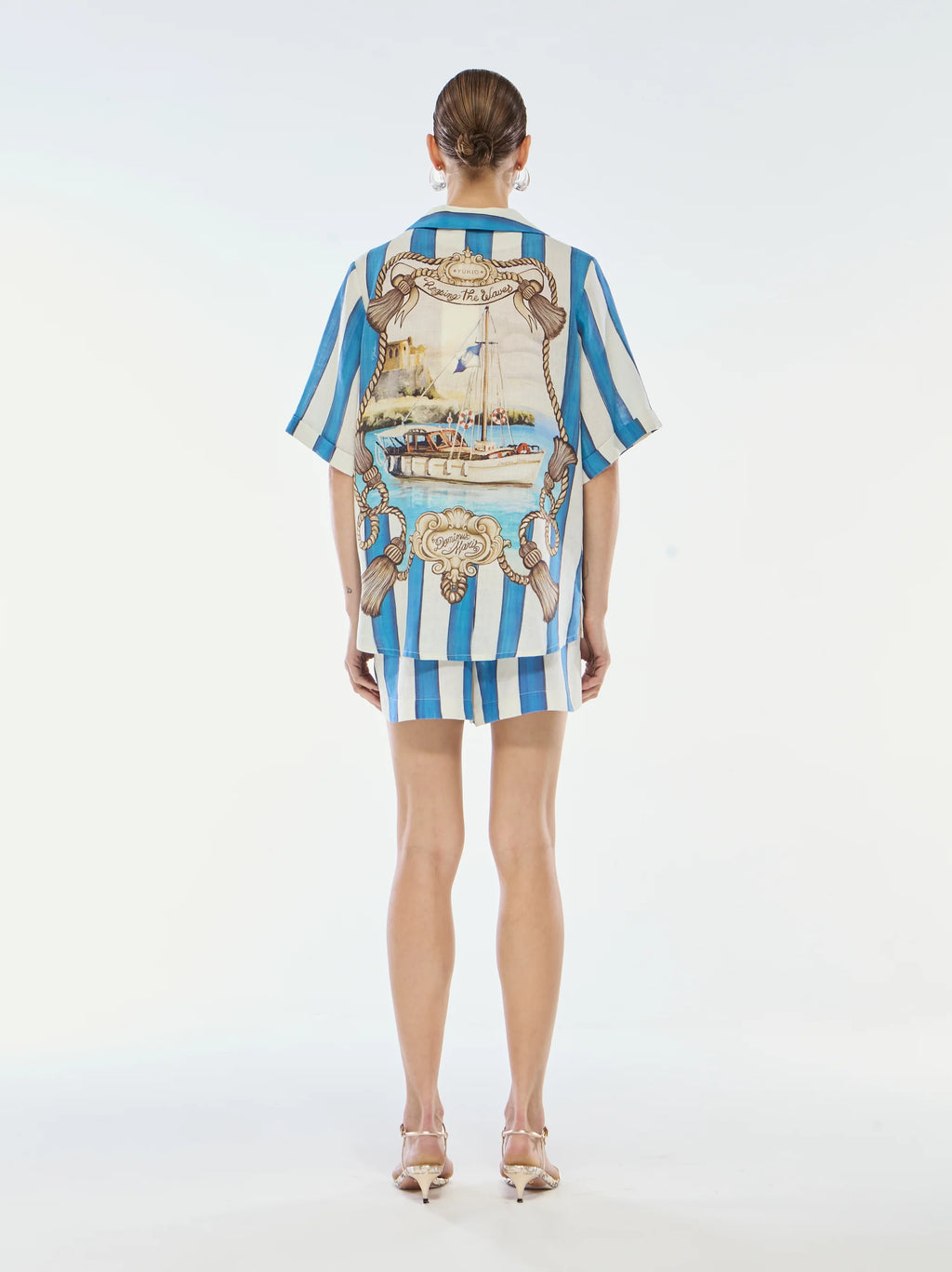 CAMISA LINHO LISTRAS DOMINUS YUKIO