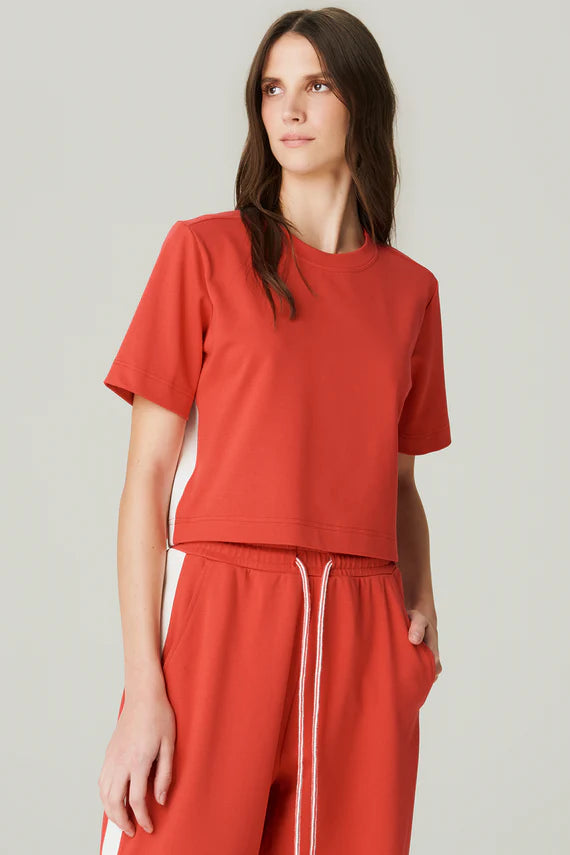 BLUSA MALHA FAIXA VERMELHO/ OFF WHITE HOOD MOOD