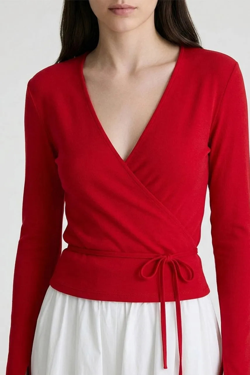 Blusa Cachquere Lari NV - Vermelho Salsa