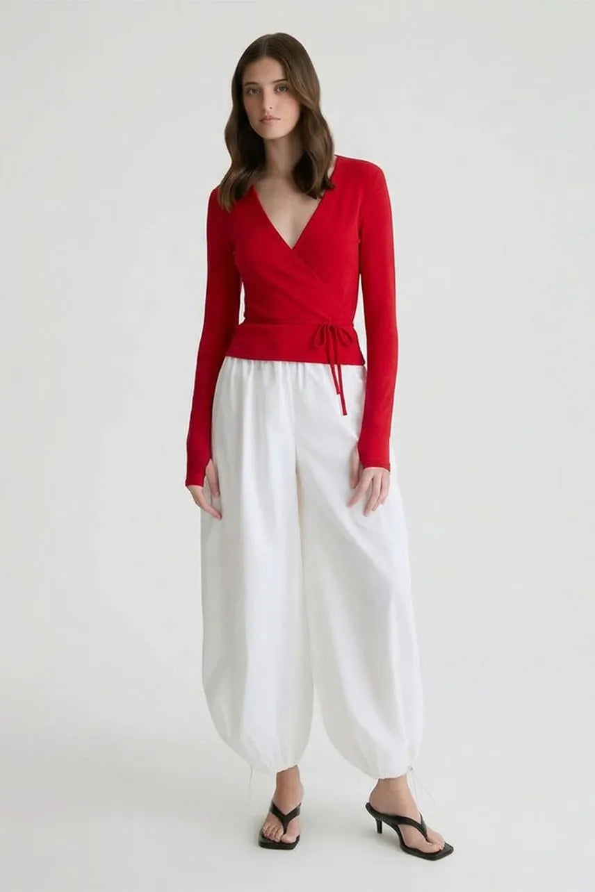 Blusa Cachquere Lari NV - Vermelho Salsa