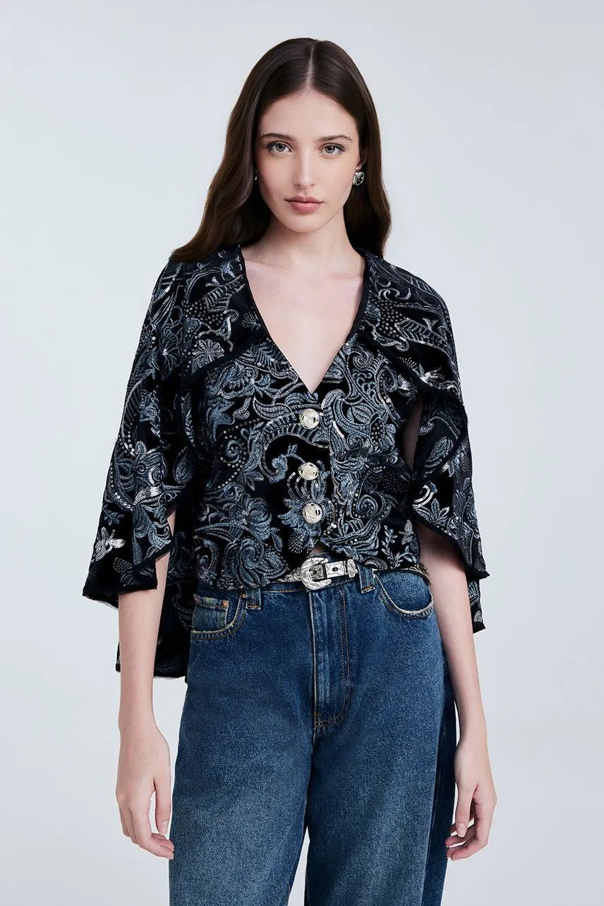 Casaqueto Melissa NV - Preto