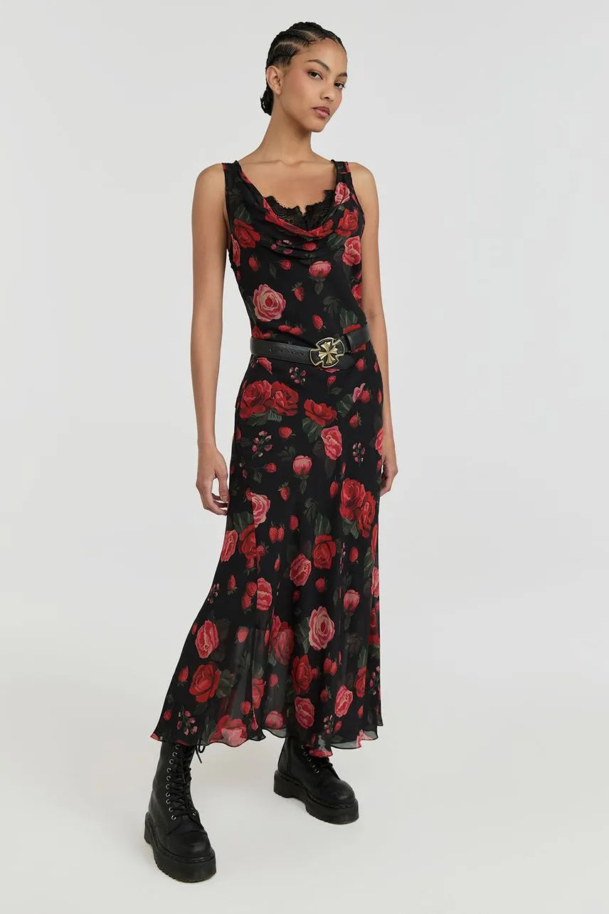 Vestido Longo Débora - Est Rose Preto NV