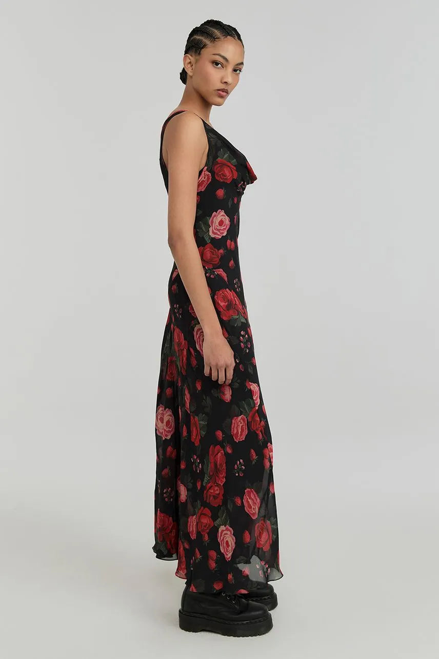 Vestido Longo Débora - Est Rose Preto NV