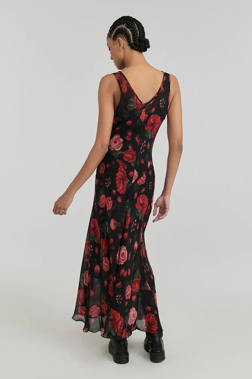 Vestido Longo Débora - Est Rose Preto NV