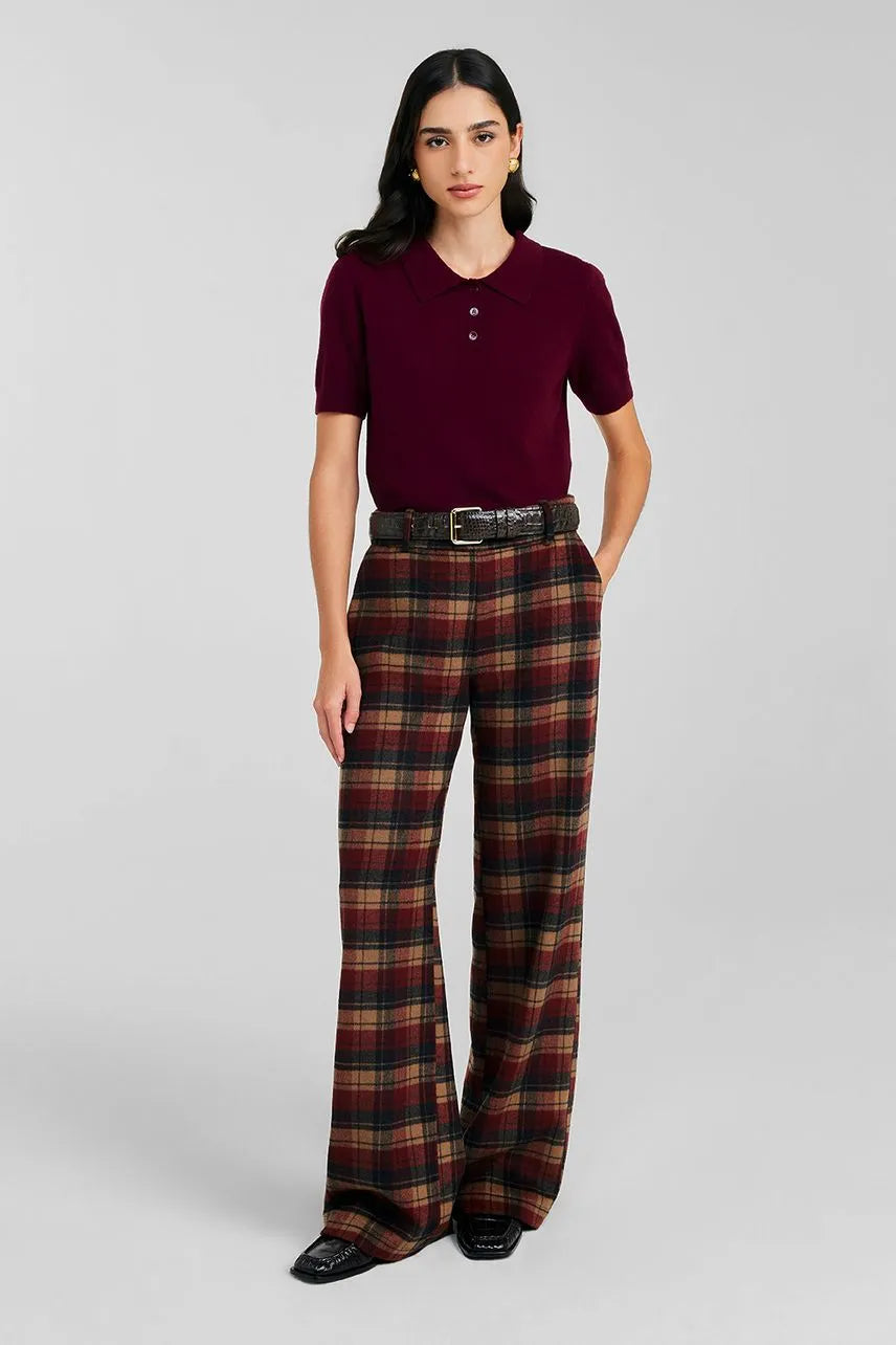 Calça Caetana - Xadrez Multicolor NV
