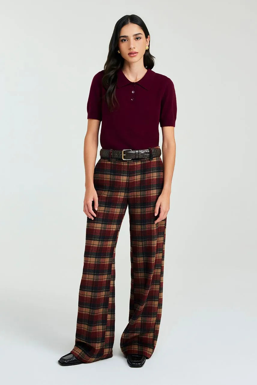 Calça Caetana - Xadrez Multicolor NV