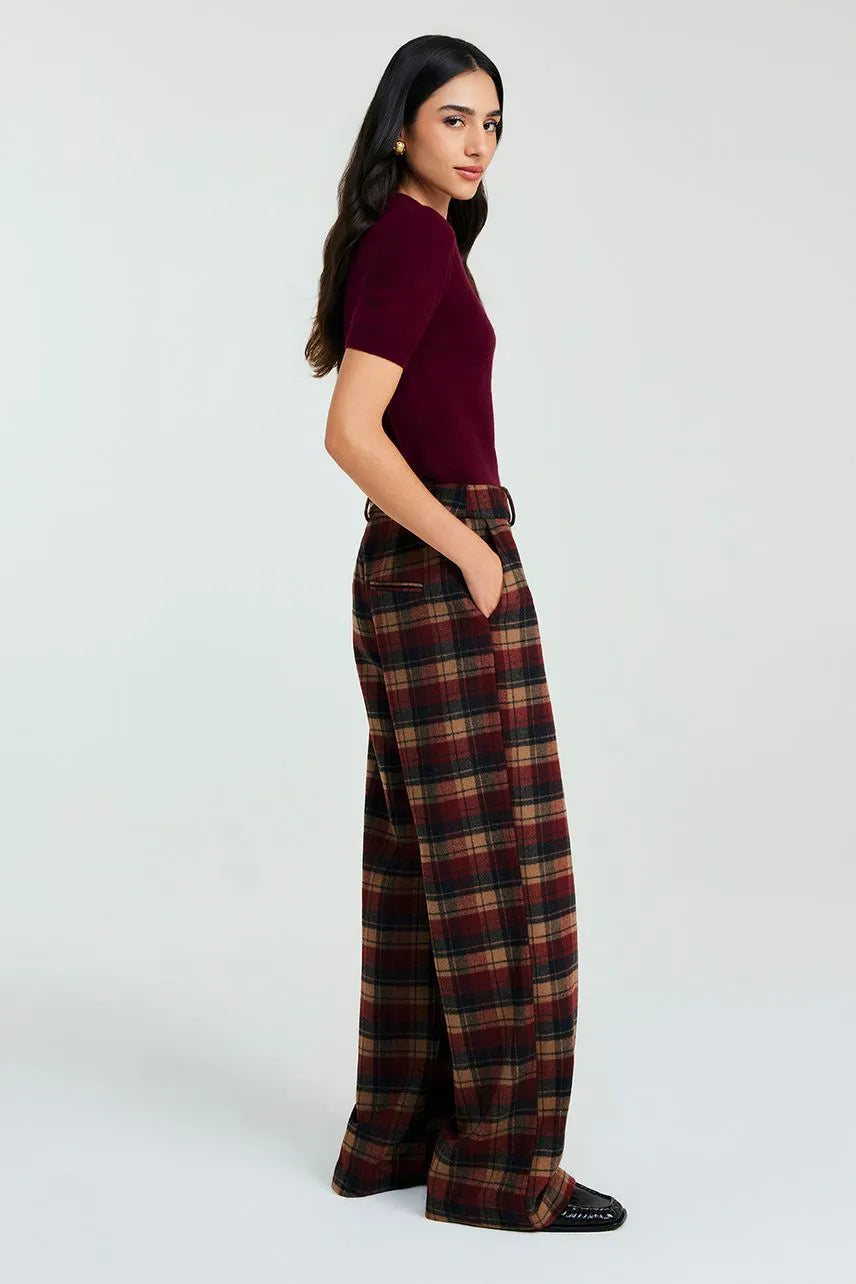Calça Caetana - Xadrez Multicolor NV