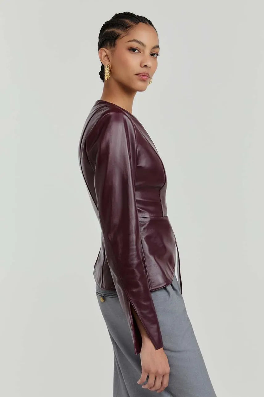 Blusa Couro Frida