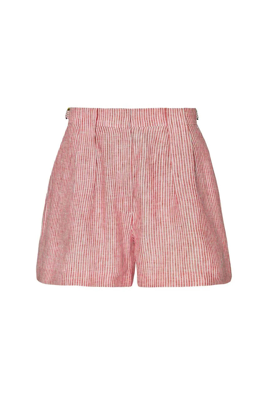Short Gigi - Vermelho Salsa/ Off White NV