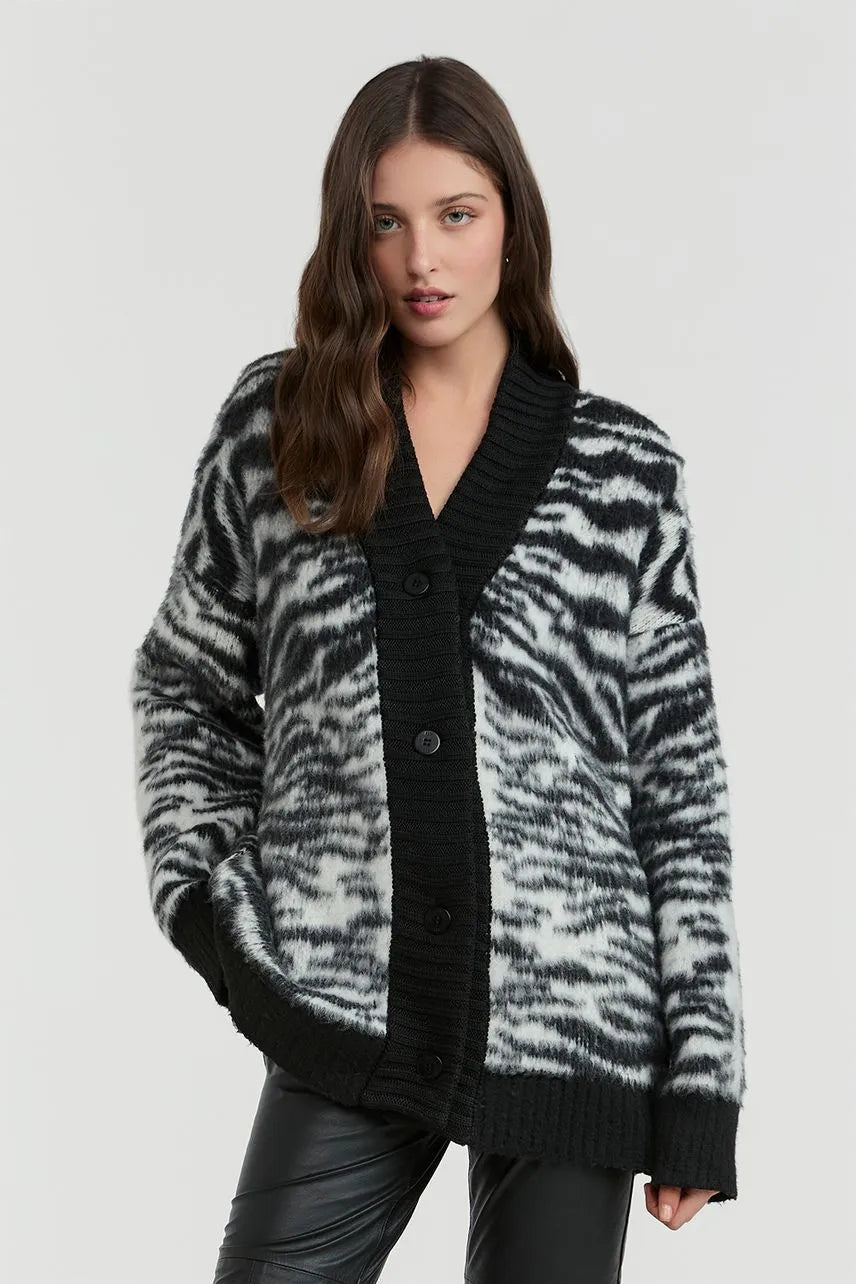Casaco Tricot Luciana - Est Zebra NV