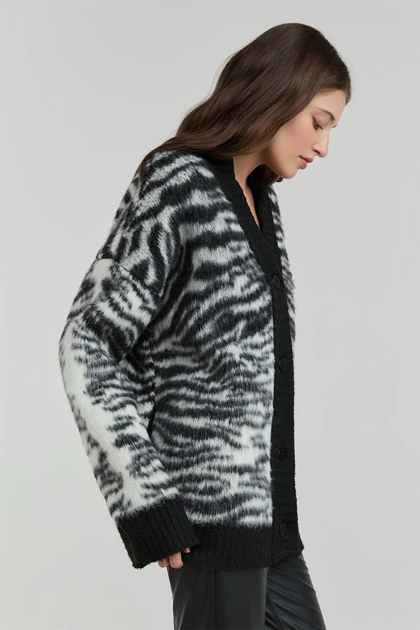 Casaco Tricot Luciana - Est Zebra NV