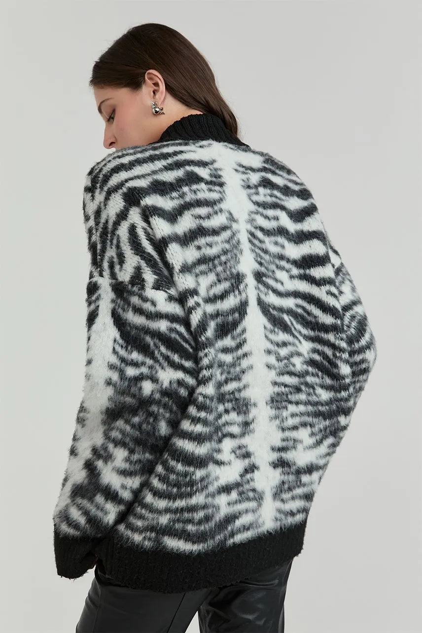 Casaco Tricot Luciana - Est Zebra NV
