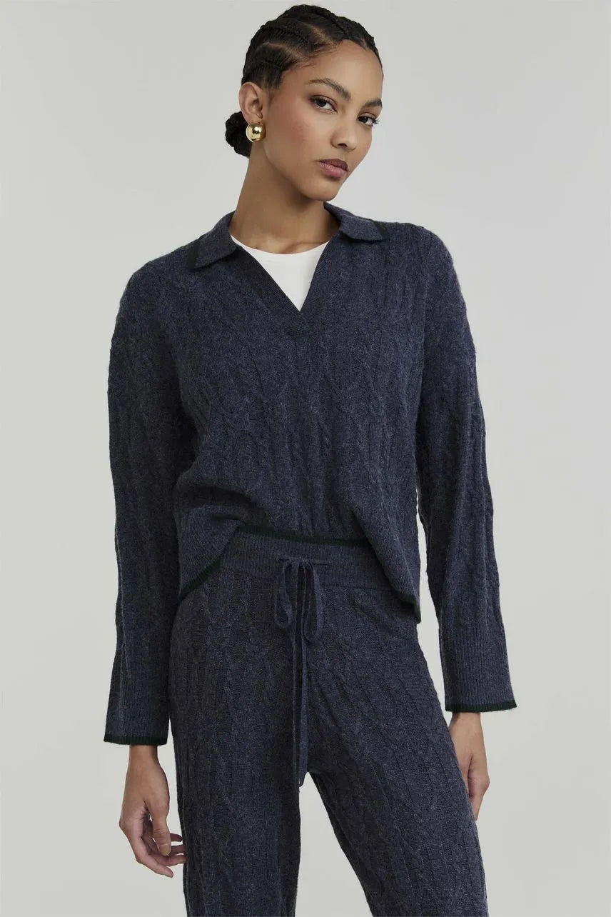 Blusa Tricot Alegra NV - Azul Denim