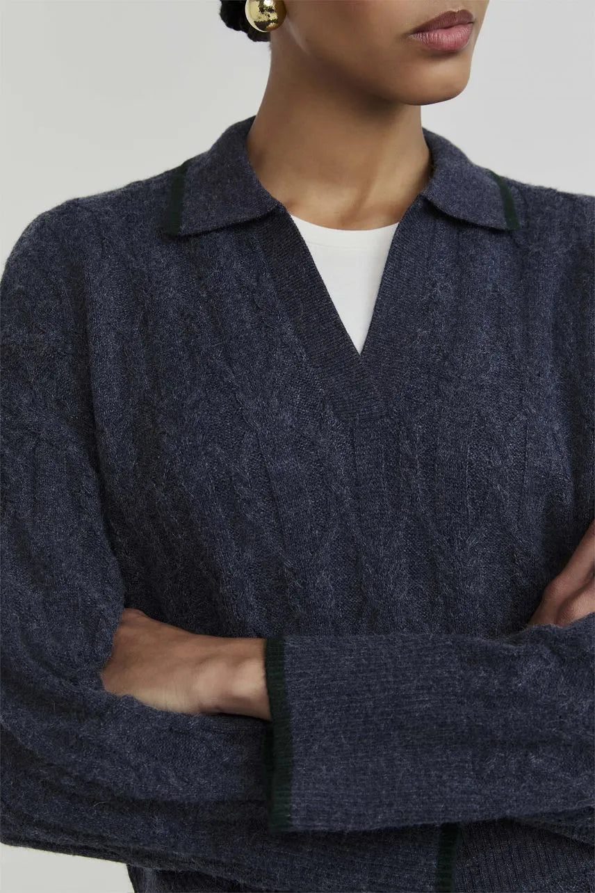 Blusa Tricot Alegra NV - Azul Denim