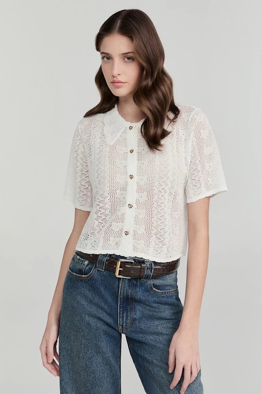 Camisa Tricot Jolie - Off White NV