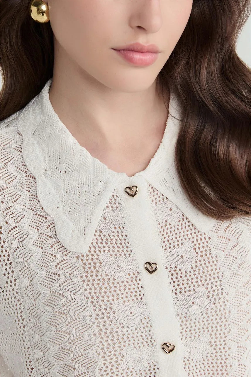 Camisa Tricot Jolie - Off White NV