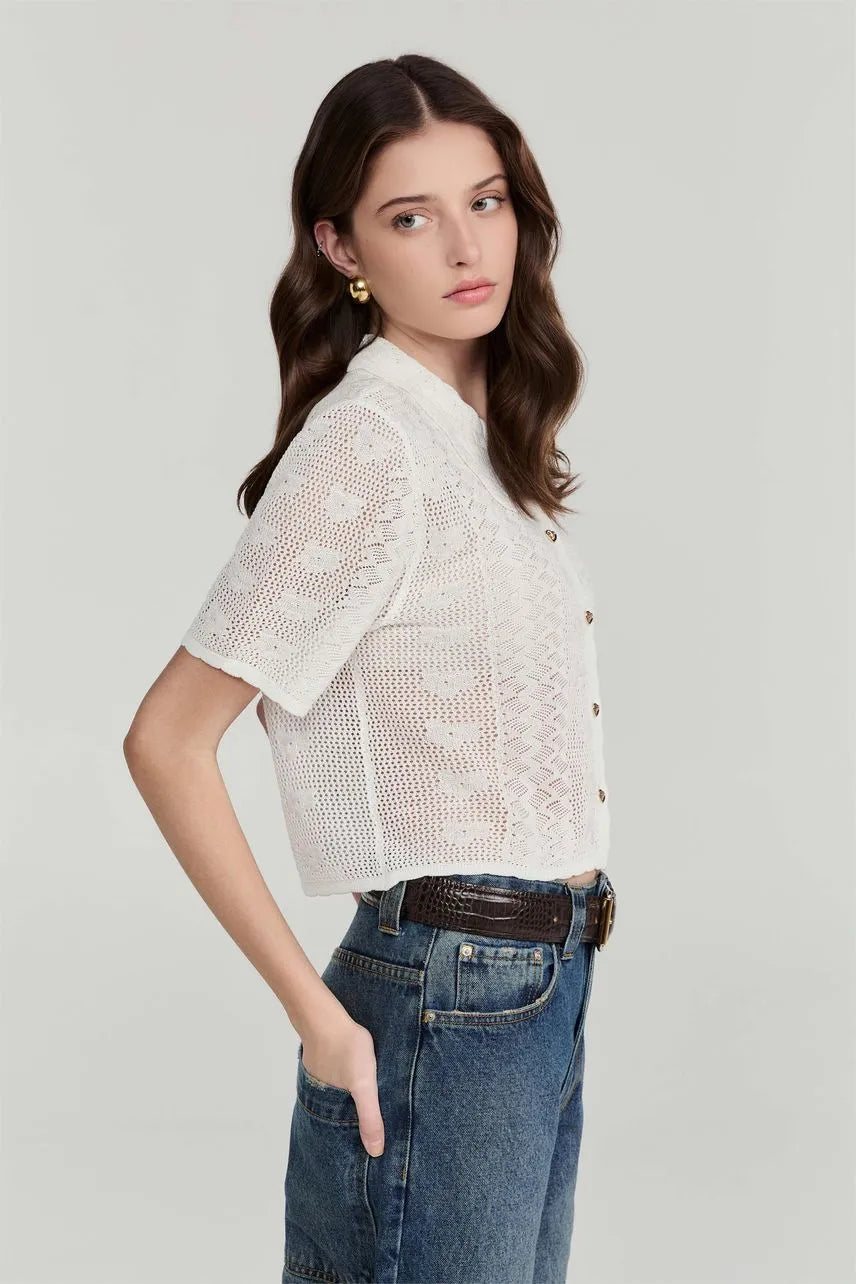Camisa Tricot Jolie - Off White NV