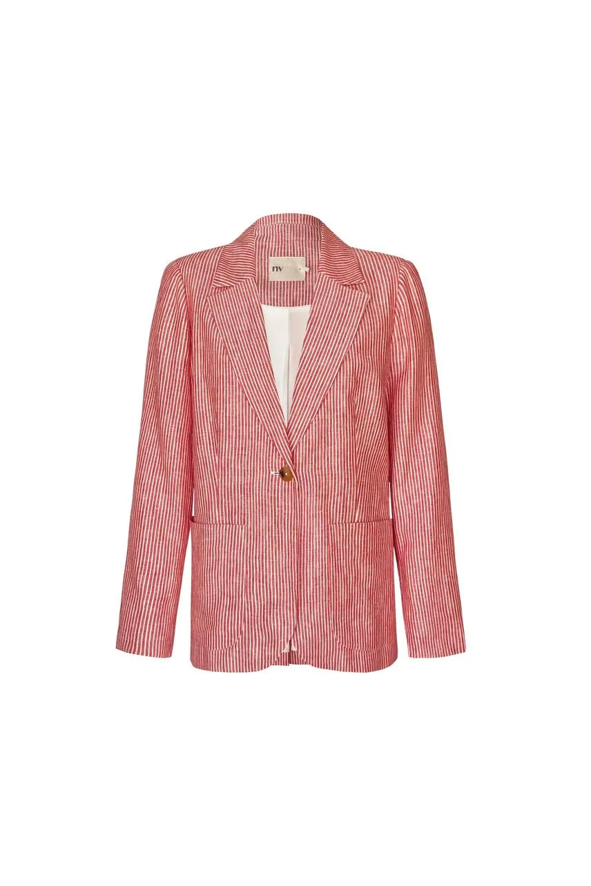 Blazer Gigi - Vermelho Salsa/ Off White