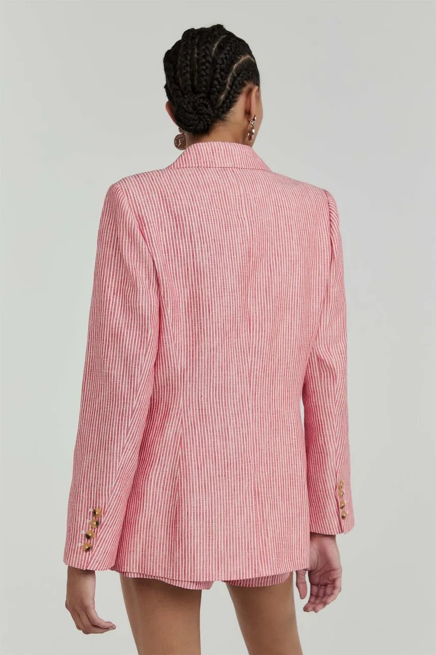 Blazer Gigi - Vermelho Salsa/ Off White