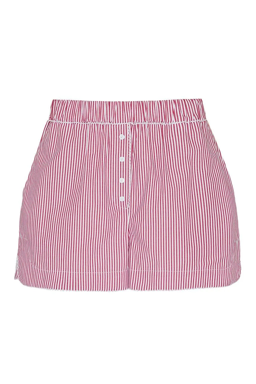 Short Hannah - Vermelho/Branco
