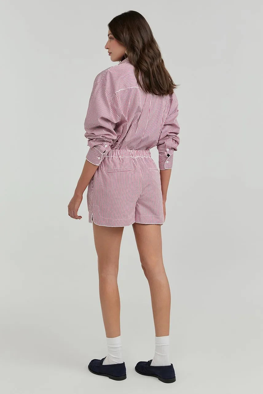 Short Hannah - Vermelho/Branco