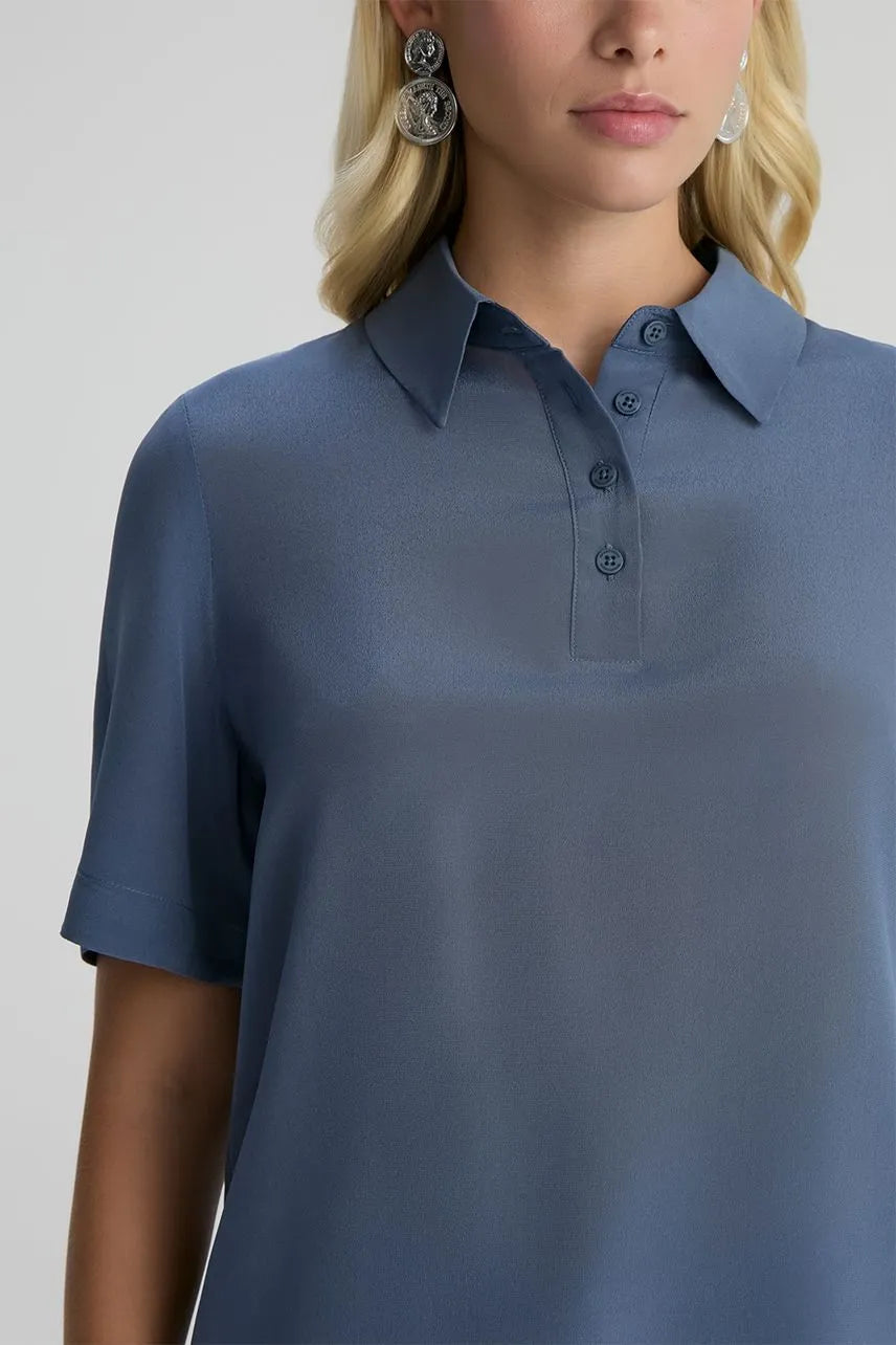 Blusa Polo Seda Ayana NV