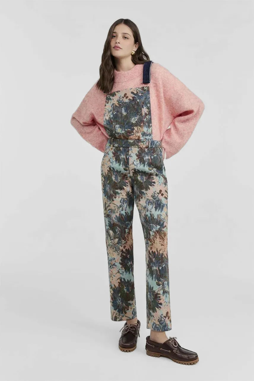 Jardineira Flora - Azul Denim NV
