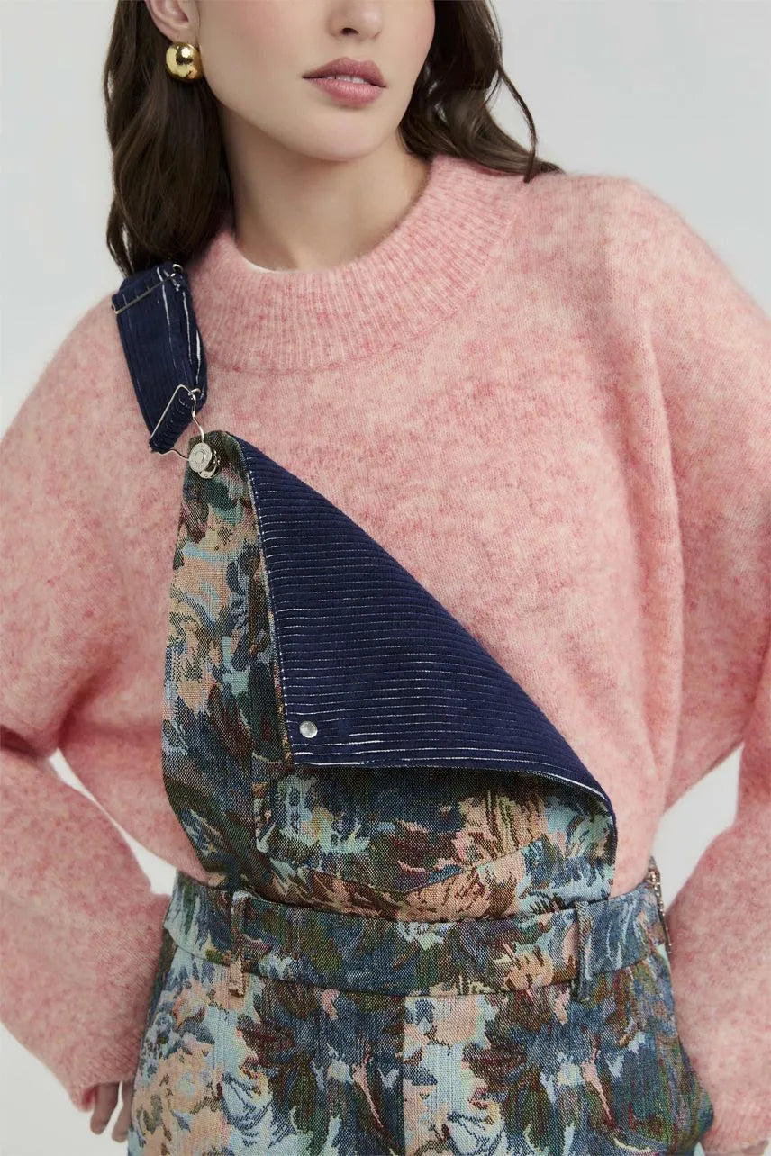 Jardineira Flora - Azul Denim NV