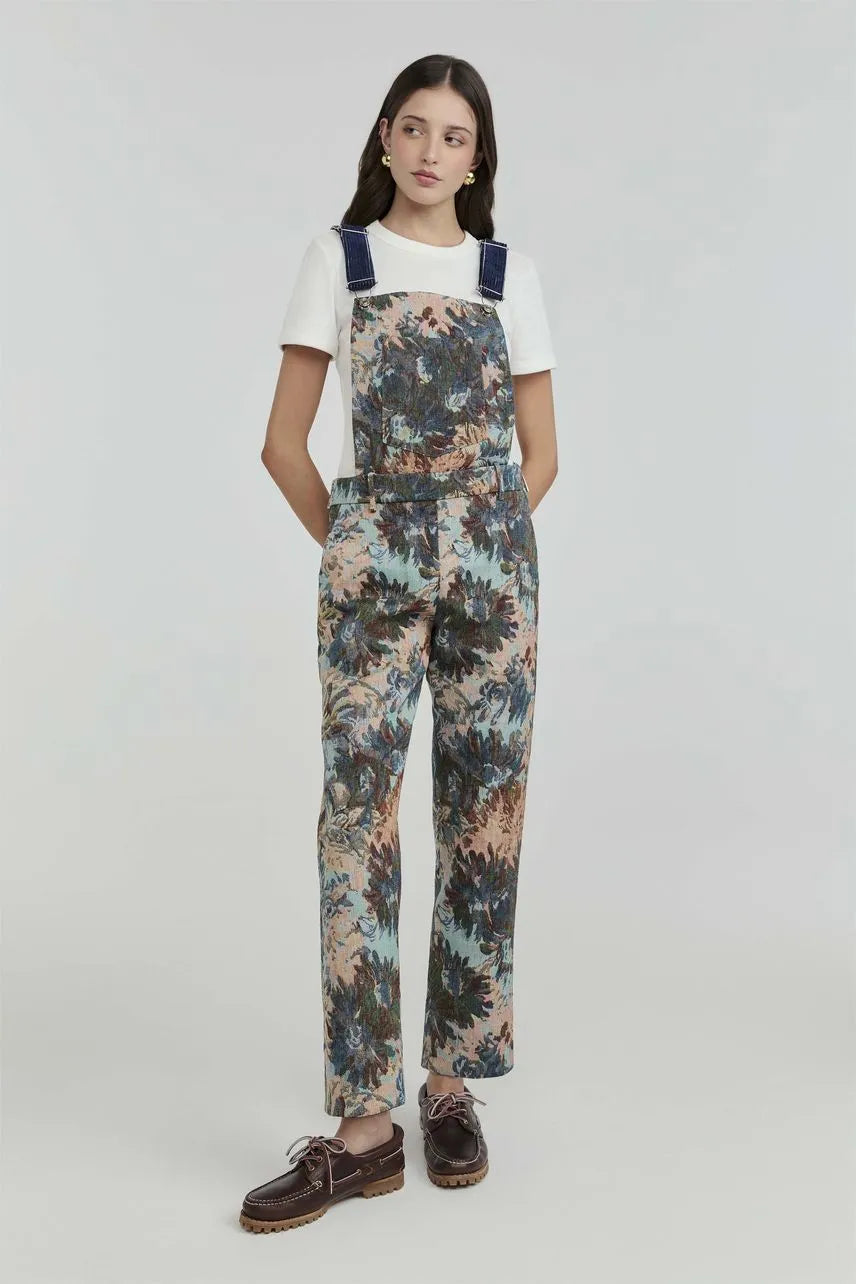 Jardineira Flora - Azul Denim NV