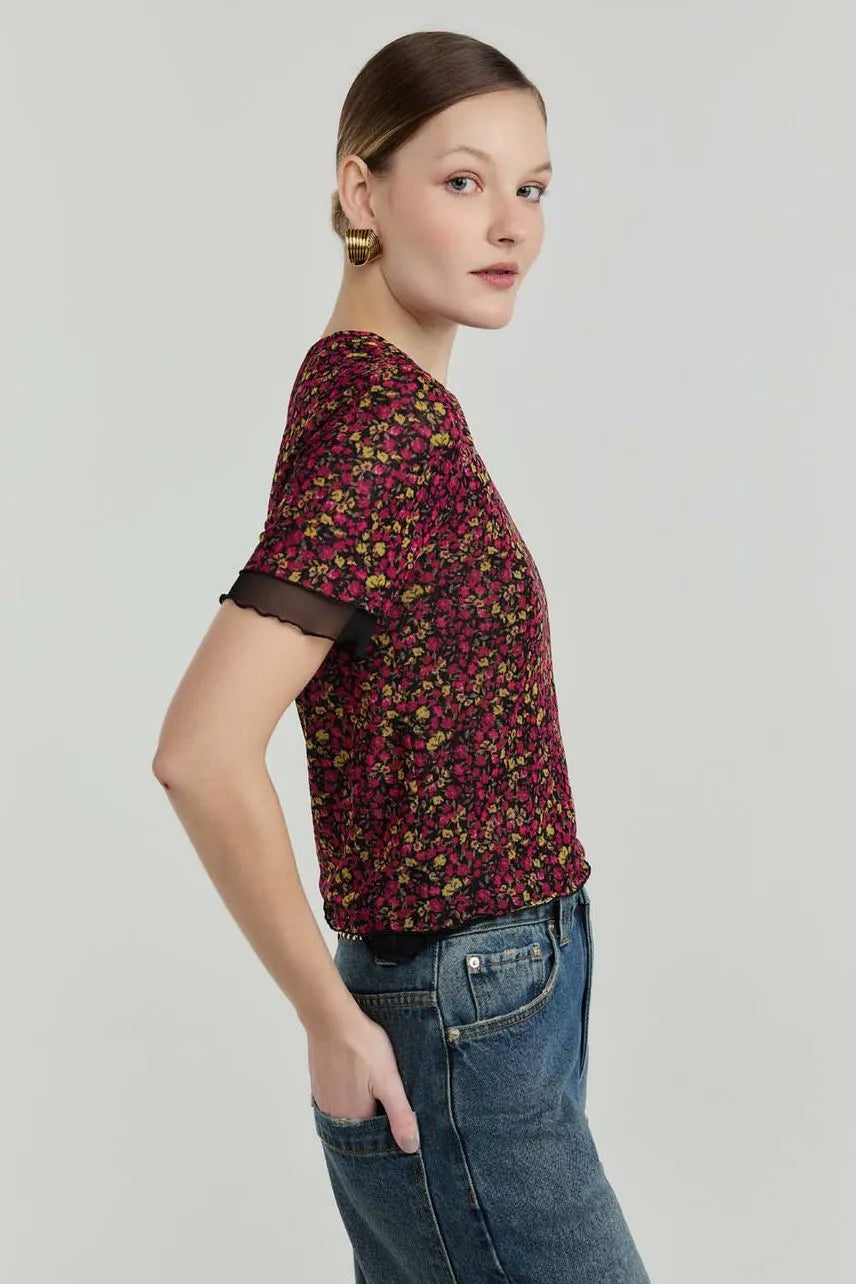 Blusa Manga Curta Leticia NV