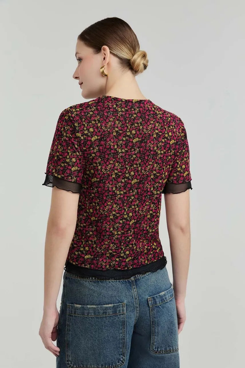Blusa Manga Curta Leticia NV