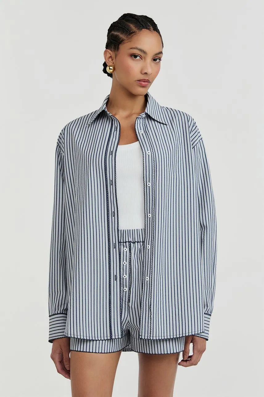 Camisa Manga Longa Lucy - Azul Denim