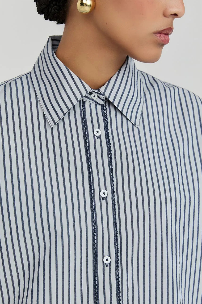 Camisa Manga Longa Lucy - Azul Denim