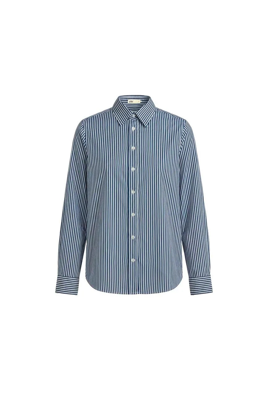 Camisa Listras Charlotte NV - Listras Azul Retro