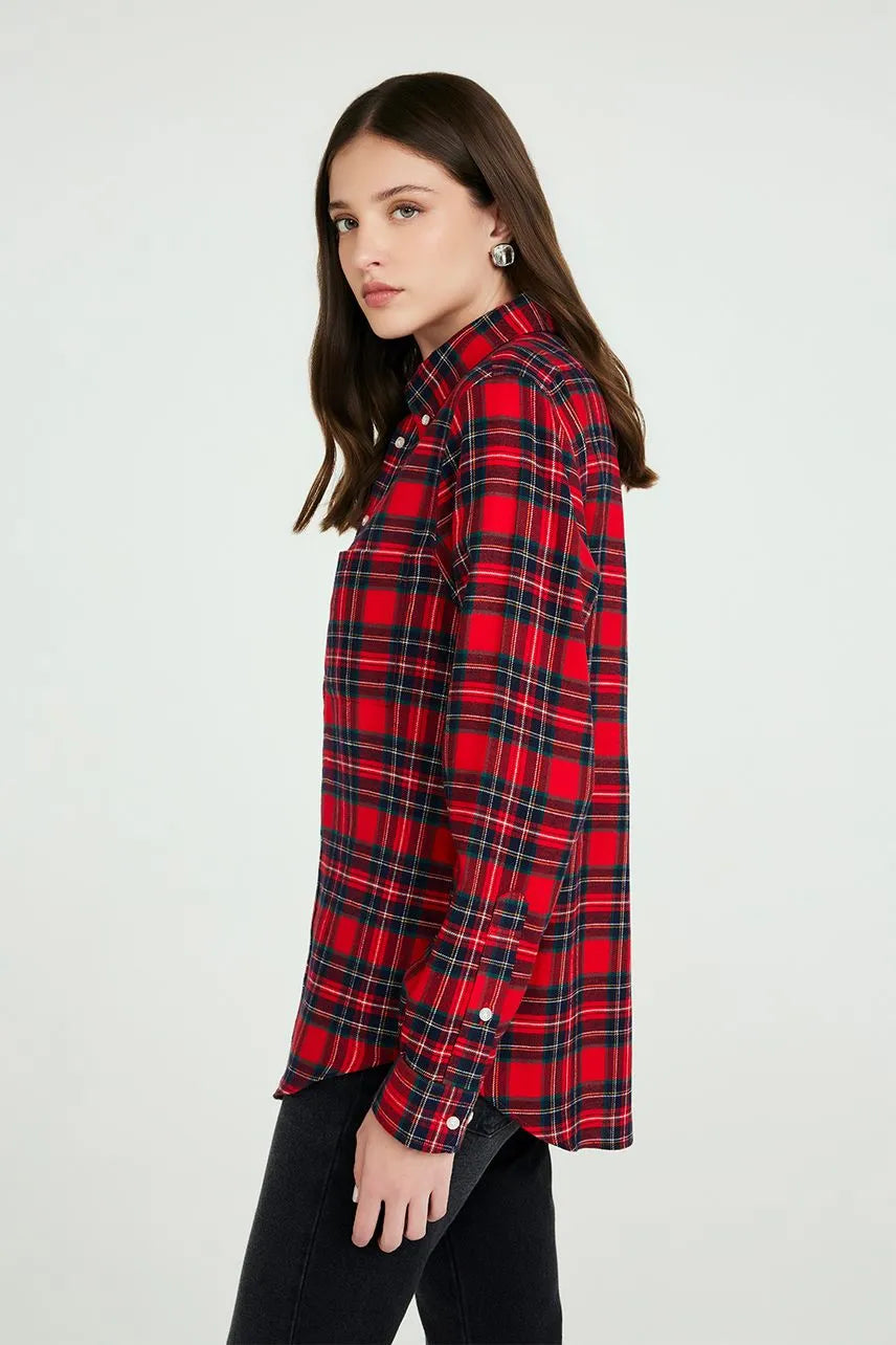 Camisa Madalena - Xadrez Verm/Verde NV
