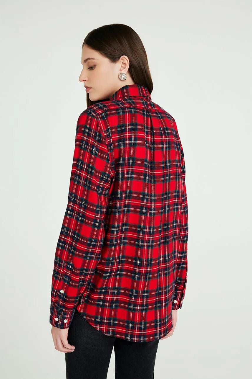 Camisa Madalena - Xadrez Verm/Verde NV