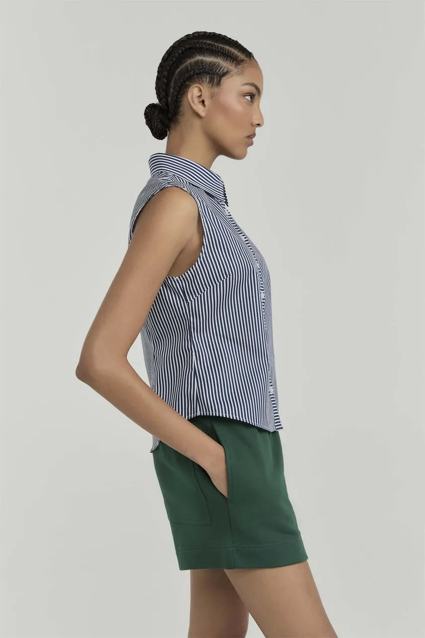 Camisa Listras Millie - Listras Azul Retro NV