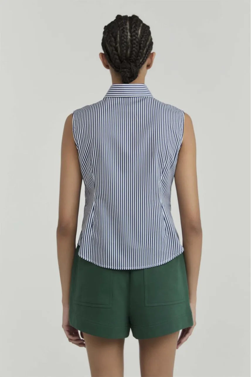 Camisa Listras Millie - Listras Azul Retro NV